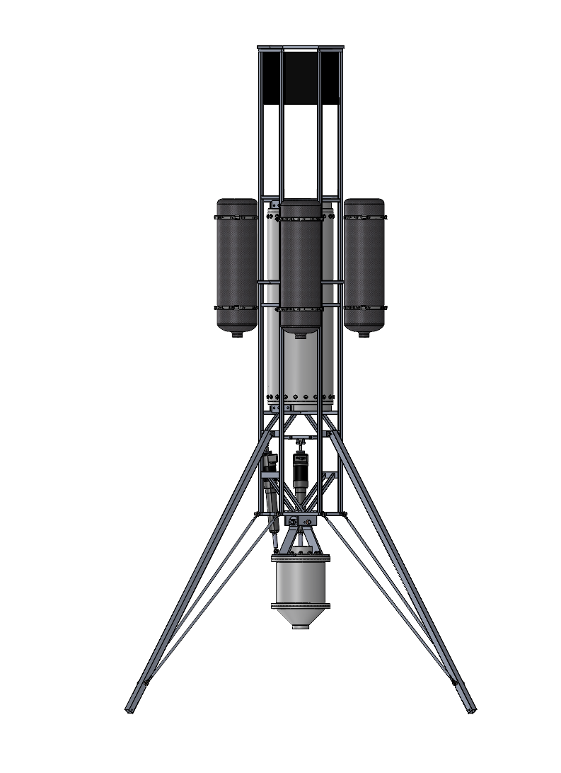 Monarch 1000 N hybrid rocket lander